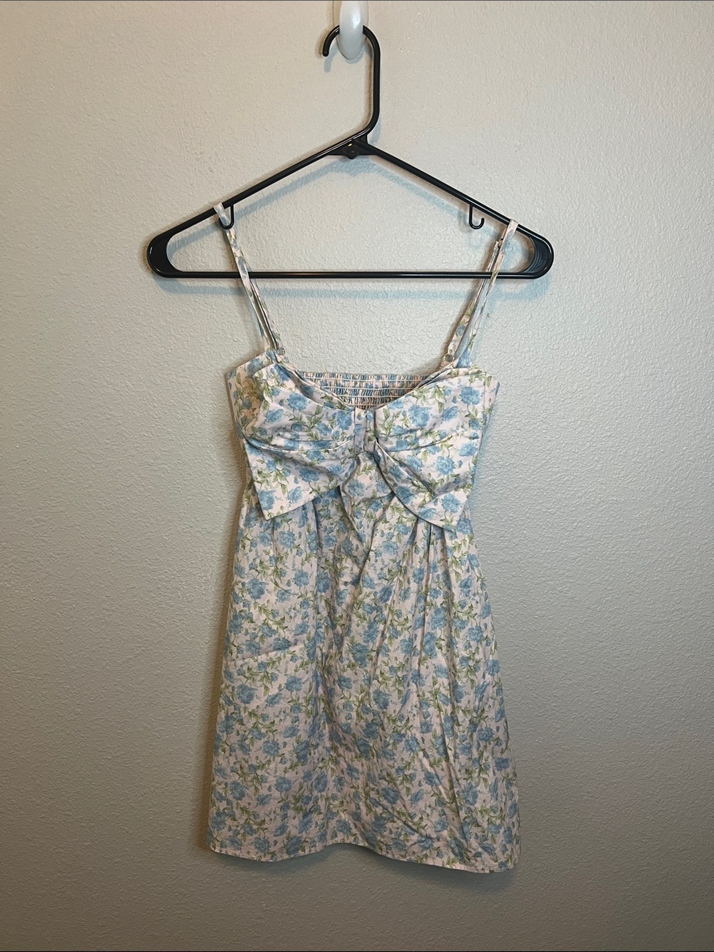 Show Me Your Mumu Bow Floral Mini Dress Size XS